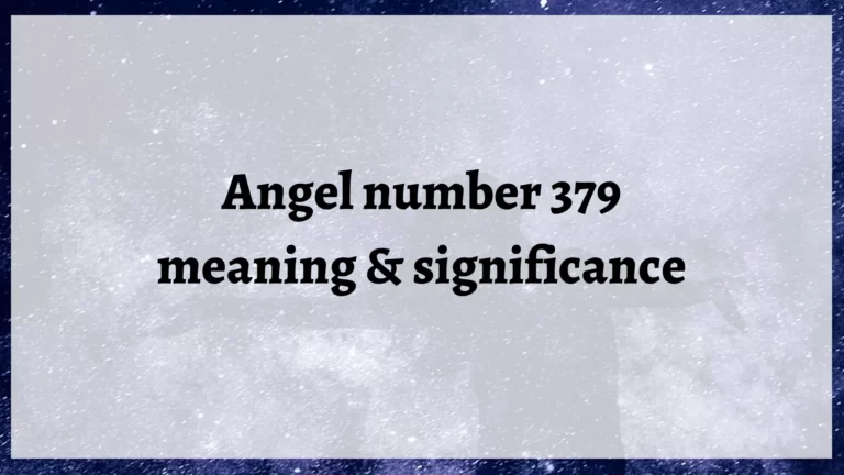 379 Angel number