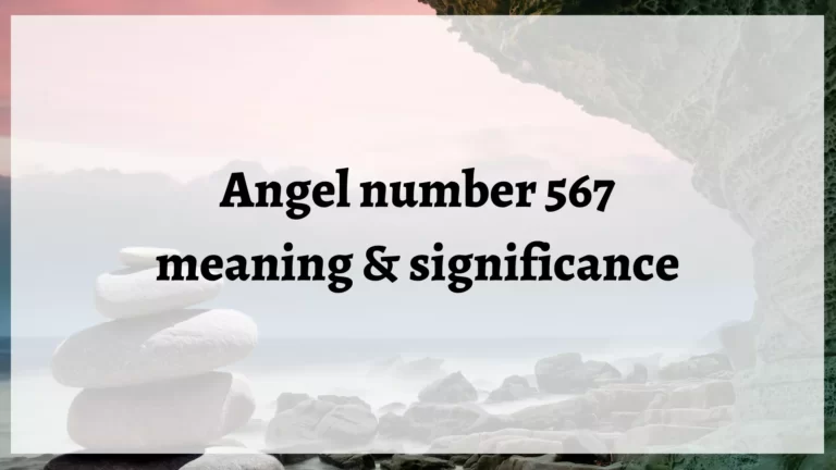 angel number 567